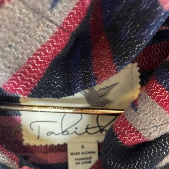 Anthropologie Tabitha jacket hooded belted pink and black “Leona” sz Small - Picture 6 of 9